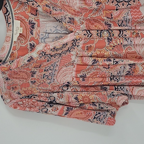 Nurture by Lamaze Pink Flutter Sleeve Blouse with Relaxed Pleats - Picture 4 of 16